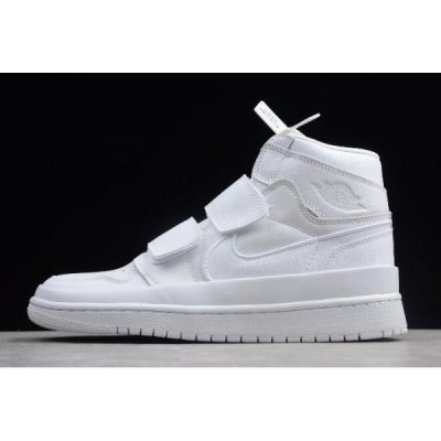 Nike Air Jordan 1 High Double Strap Beyaz Basketbol Ayakkabısı Türkiye - QNVQC4FJ